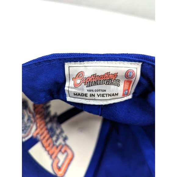 Florida Gators Hat Cap 3 Time Champions Blue White Embroidered Captivating‎ Head - Picture 11 of 11
